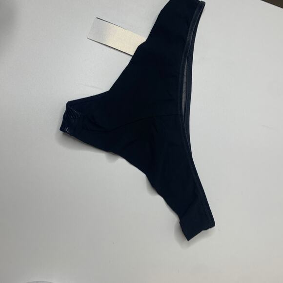 NWT Lou Paris Lingerie Geometric Sheer Mesh Bra Panty Set Black Small - Picture 9 of 12